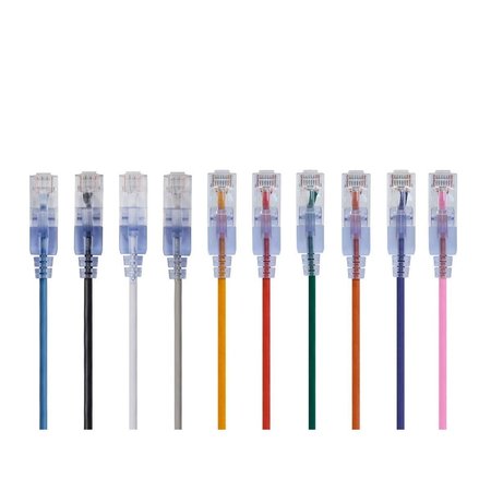 Monoprice SlimRun Cat6A Ethernet Patch Cable - Snagless RJ45_ UTP_ Pure Bare Cop 29475